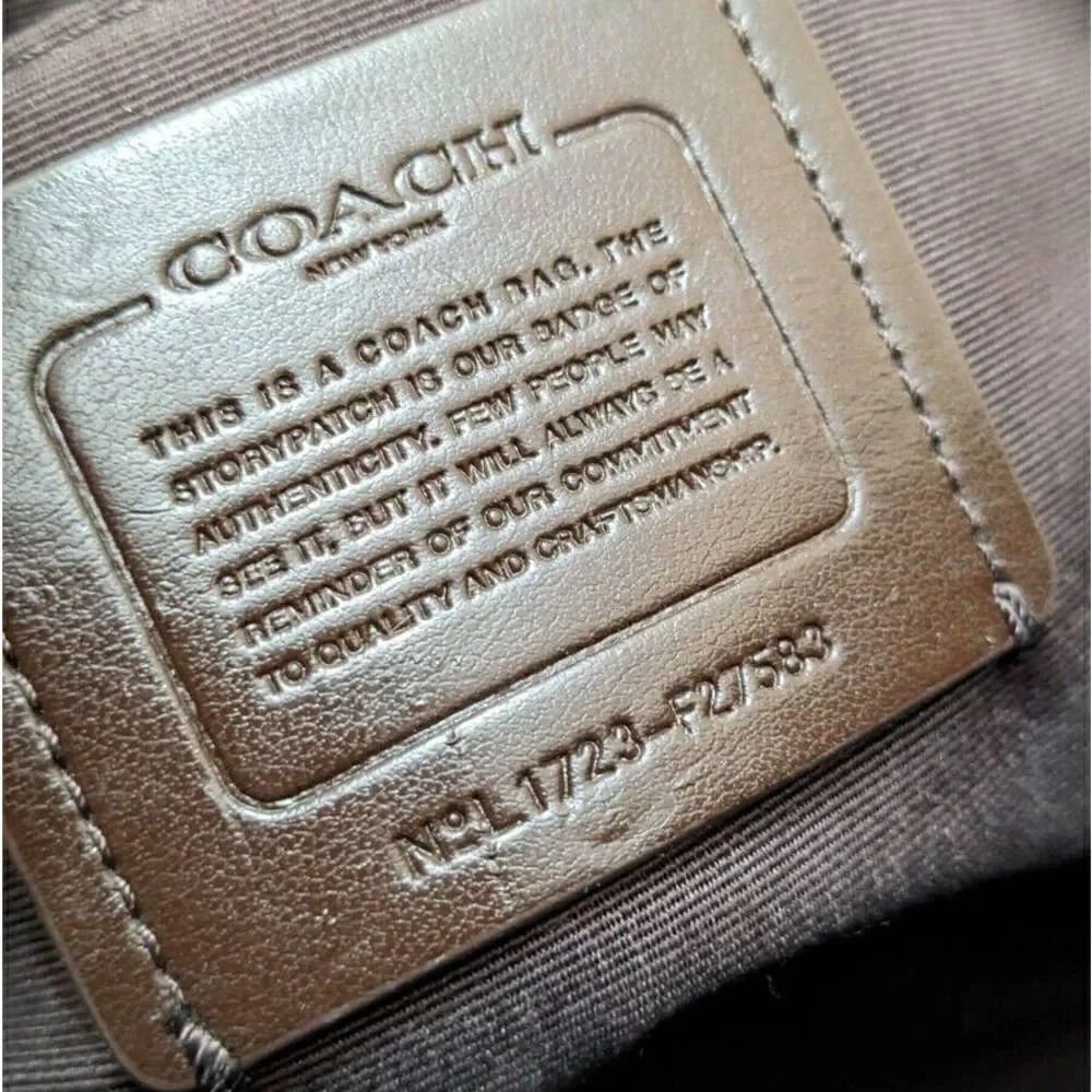 Coach‎ Mini Sierra Satchel In Signature Canvas Gold Light Khaki Chalk - Picture 7 of 9